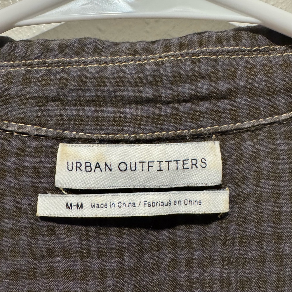 Urban Outfitters Gingham Collared Button-Front Jumpsuit | Medium - Picture 4 of 12
